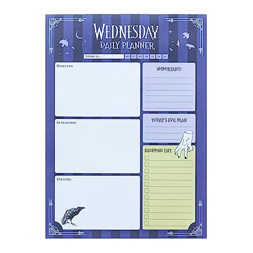 Caderno Semanais Miercoles De Los Addams (A5) Grupo Erik - Calendários, organizadores e planejadores - A5, espiral, 14,8x21 cm