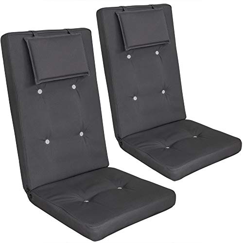 Conjunto de 2 Almofadas DETEX (Cinzento - Espuma) Detex - Almofadas para cadeiras e sofás - almofadas, detex, cinzento, espuma