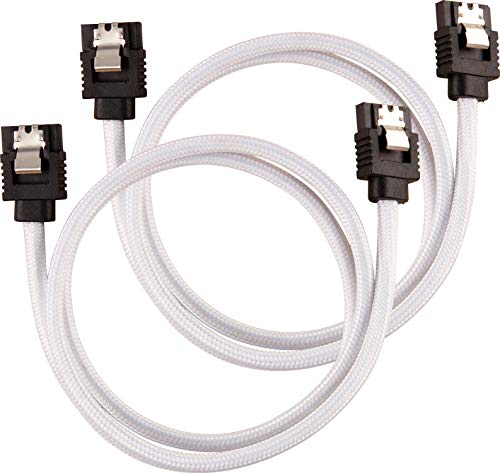 Cabo de Dados CORSAIR (SATA - 60 cm - Multicor) Corsair - Cabos de armazenamento e transferência de dados - sata iii, 60 cm, multicor, preto e branco