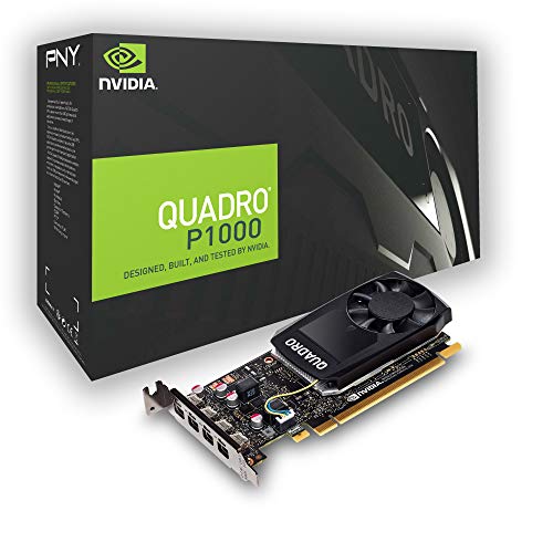 Placa Gráfica PNY Quadro P1000 (NVIDIA - 4 GB DDR5) PNY - Placas e adaptadores de vídeo - pci express, 4 gb gddr5, displayport, nvidia quadro p1000