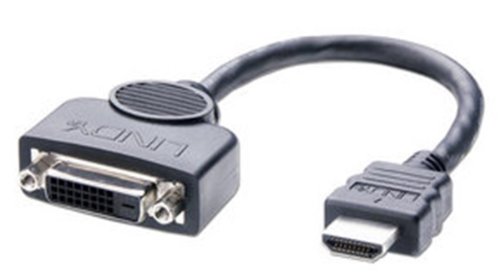 Adaptador de Cabo de Vídeo LINDY 36270 Lindy - Cabos de áudio e vídeo - dvi-d, hdmi, 1.2m, masculino/feminino