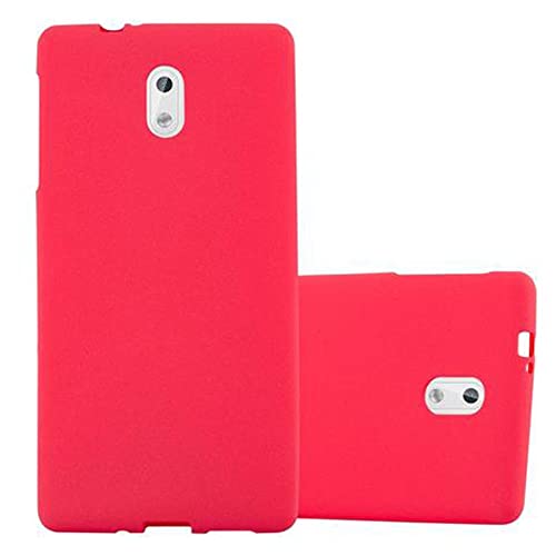 Capa para Nokia 3 2017 Vermelho, Transparente CADORABO - Capas para telemóveis - Nokia 3, vermelho, transparente