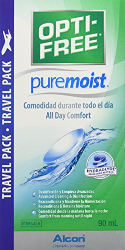Ópti-Free PureMoist Solution de limpeza e remoção 90ml OPTI-FREE - Solução para lentes de contato - limpeza, remoção, ópti-free, puremoist