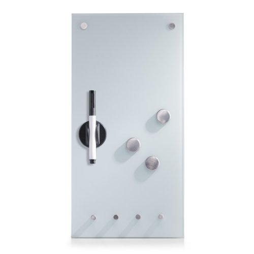 Quadro Magnético ZELLER Present (Branco - Vidro - 200x400 mm) Zeller - Quadros de exibição - quadro magnético, vidro temperado, plástico, revestimento magnético
