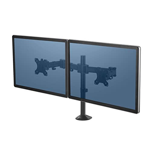 Suporte de Mesa para TV FELLOWES Reflex (de 13'' a 27'' - até 8 Kg - Preto) Fellowes - Suportes para tv e monitor - altura ajustável, até 8 kg, fixação pinça, até 27 polegadas