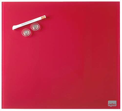 Quadro Branco NOBO Diamond Vermelho (300 x 300 mm - Material: Vidro - Magnético: Sim) Nobo - Quadros brancos de apagar a seco - vidro, magnético, 300 x 300 mm, MDF