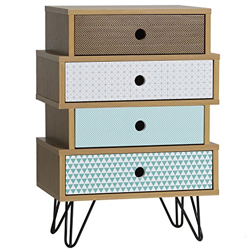 Mesa de Noite com Prateleiras de Armário VS VENDA-Stock | Castanho Somos Venta Online - Guarda-roupas - prateleiras, armario, castanho