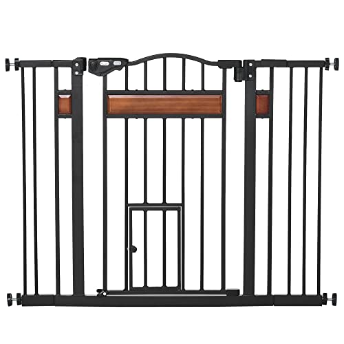 Barreira de Segurança PawHut | 76.2 cm - Preto PawHut - Portões para bebês e animais de estimação - barreira, segurança, PawHut, 76.2 cm, preto