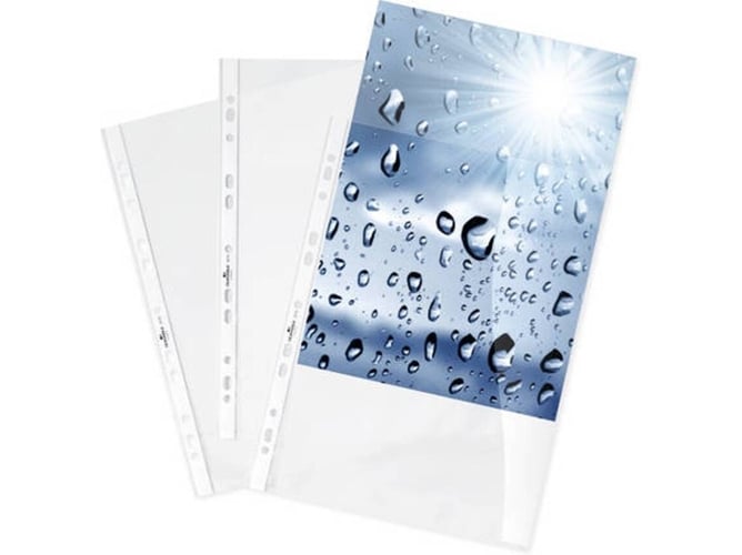 Durable 2676-19 pasta Polipropileno (PP) Transparente 100 peça(s) Durable - Protetores de folhas - polipropileno, transparente, 100 peças
