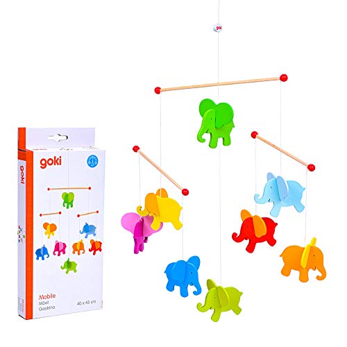 Figuras de Ação Goki 52904 | Branco (Jogos de Construção) Goki - Brinquedos - madeira, cores vivas, braços ajustáveis, 8 peças