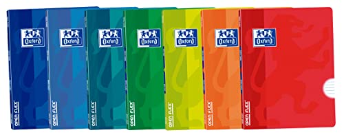 Caderno OXFORD (A4 - 21x29.7cm - Multicor) Hamelin Brands - Cadernos e bloco de notas - a4, multicor, plástico flexível, 21x29.7cm