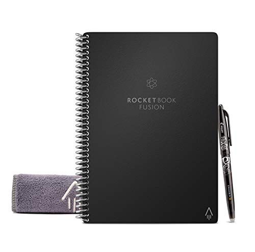 Caderno e Bloco de Notas FRIXION Fusion A5 Preto Rocketbook - Cadernos e bloco de notas - A5, preto, notas