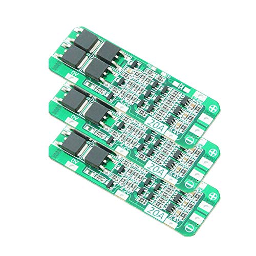 Bateria AIDEEPEN 3 unids 3S 20A Li-Ion batería de Litio Cargador PCB BMS 12.6 V módulo Celular Aideepen - Baterias - 12,6 Wh, 3,6 V, 20 a, 252 W