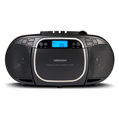 Medion E66476 Rádio Portátil Preto Rádio Portátil Digital MEDION - Reprodutores de áudio e gravadores - rádio portátil, digital, preto, am/fm, AAA