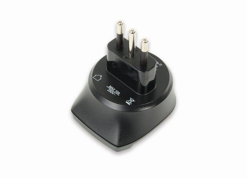 Adaptador de Energia ANSMANN 1250-0005 tipo L (IT) tipo F preto Ansmann - Conversores e adaptadores de viagem - tomada L, conetor F, 1,5 m, 220-240 V