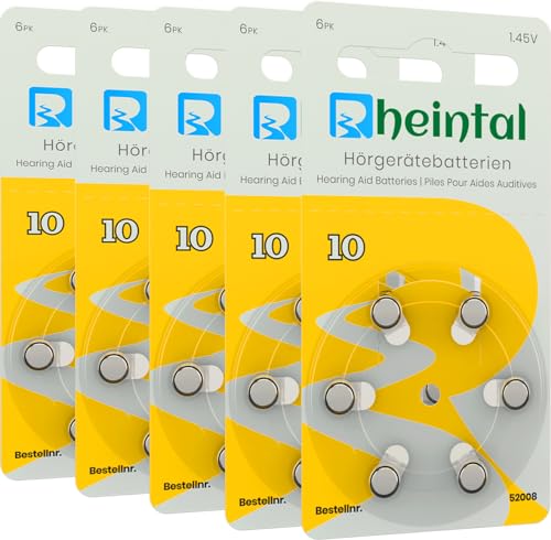 Pilha RHEIN TAL (Para Auscultadores - Amarelo) Rheintal - Baterias - litio, alta energia, auscultadores, 3 anos
