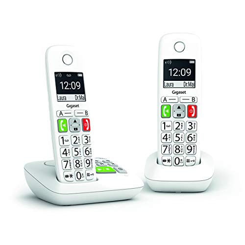Telefone sem fio GIGASET E290ADuo Branco (Telefone Sem Fios) Gigaset - Telemóveis - sem fio, duo, branco