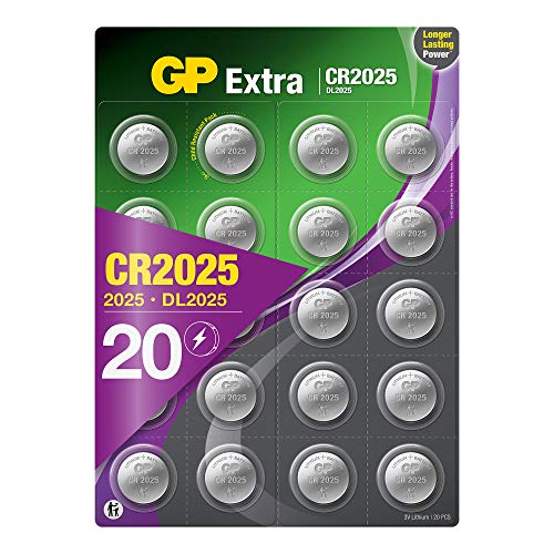 Pilhas CR2025 Lítio Irdi 3V 200mAh (20 unidades) GP - Baterias - litio, 3V, 200mAh, CR2025