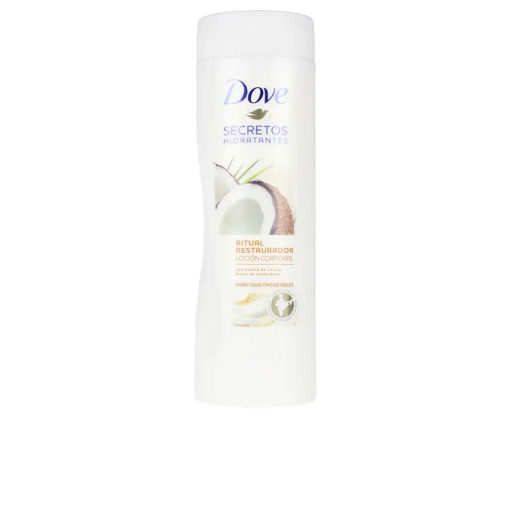 Dove Creme de Loção Corporal com Óleo de Coco e Amêndoas 3 Unidades DOVE - Loção e hidratante - óleo de coco, amêndoas, creme de loção corporal