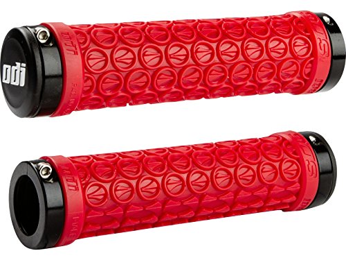 Punho para Triciclo ODIGrips Lock-On (Vermelho) Odi Grips - Peças de automóveis - fixação central, instalação rápida, estabilidade alta