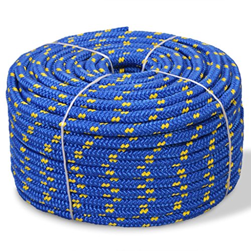 Corda Náutica vidaXL em Polipropileno 10 mm 50 m Azul vidaXL - Correias de amarração - polipropileno, 10 mm, 50 m, azul