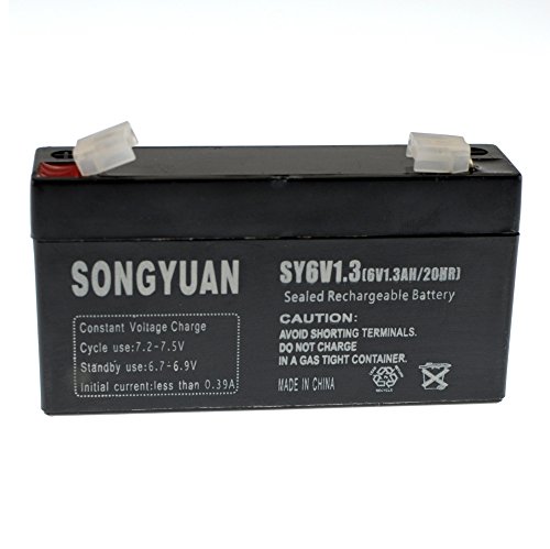 Bateria Recarregável SY6V1.3 NP1.2-6 LC-R061R3 SATKIT - Baterias - 6v, 1,3Ah, alto desempenho, sem manutenção