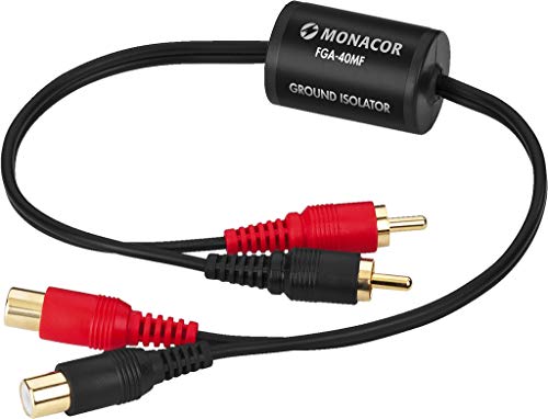 Monacor FGA-40MF acessório para aparelhagem de áudio MONACOR - Filtros eletrônicos - masculino, 0,4m, coaxial, preto