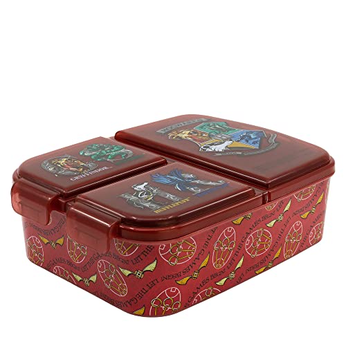 Caixa de armazenamento de comida STOR Harry Potter (3 compartimentos) Stor - Lancheiras e sacos - 3 compartimentos, Harry Potter, escolar, viagem