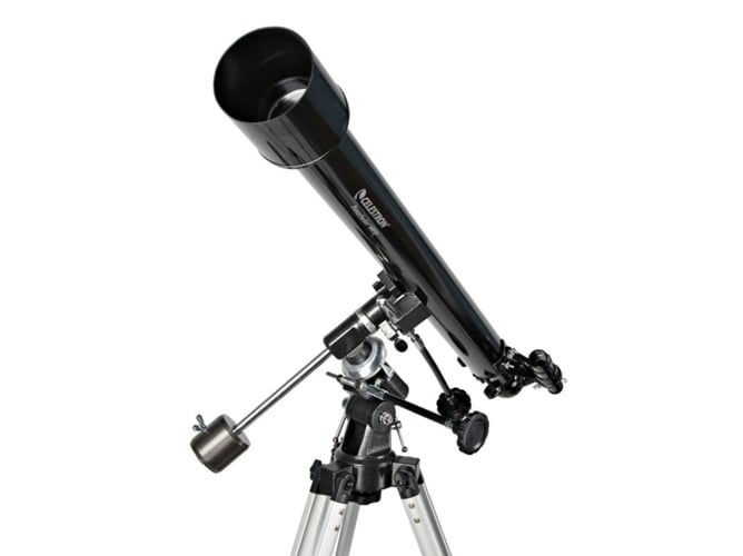 Telescópio CELESTRON 60 EQ (Azimute - Refrão) Celestron - Telescópios - 60mm, 45x, focagem central, refrão