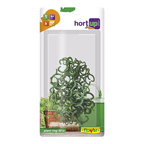 Anéis para Plantas FLOWER (Plástico - 50 Un) FLOWER - Pastas Organizadoras - reutilizável, adaptável, prático, 50 unidades