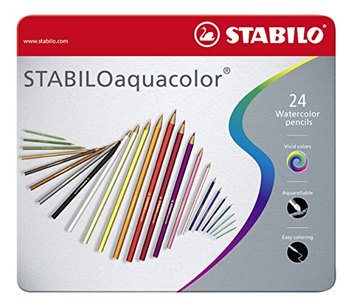Lápis de Cor STAEDTLER Aquacolor (Multicor) Stabilo - Lápis - multicor, pintura, água, pincel