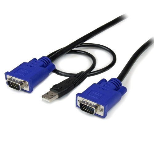 StarTech.com UVDVMM6 cabo KVM 4,5 m Preto STARTECH.COM - Cabos de armazenamento e transferência de dados - cabo KVM, 4.5m, preto