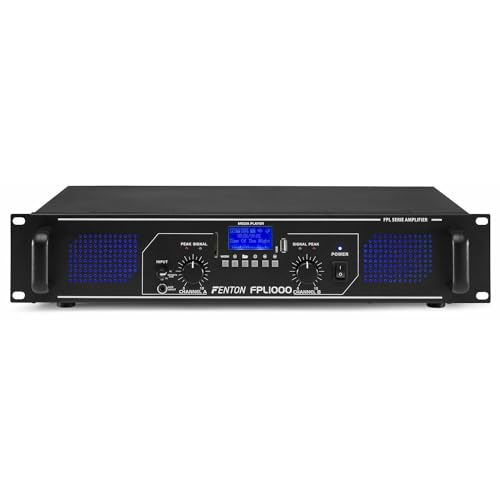 Amplificador FENTON FPL1000 (500 W - Bluetooth) FENTON - Amplificadores de áudio - 500 W, bluetooth