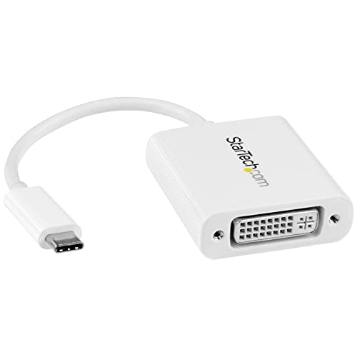 Cabo de Vídeo Adaptador STARTECH.COM CDP2DVIW STARTECH - Áudio - usb-c, dvi, displayport, thunderbolt 3
