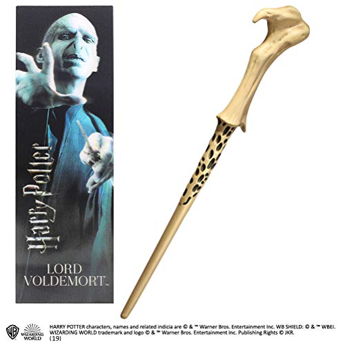 Varinha e Marcador de Livros Harry Potter: Lord Voldemort Noble Collection - Armas de brinquedo e acessórios - varinha, marcador, livros, Harry Potter, Lord Voldemort, efeito 3d