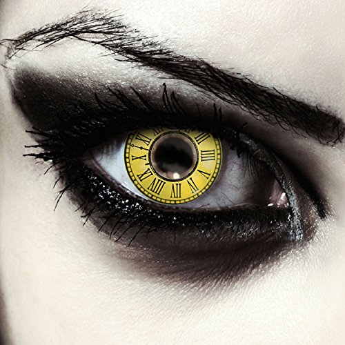 Lentes de Contato DISFRAZZES Cor de Relógio Amarelo (Amarelo - 1 Un) Designlenses - Lentes de contato - cor amarela, contato, relógio