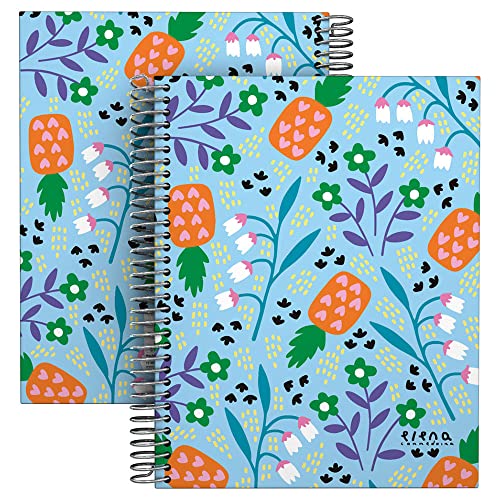 Caderno Pautado GRAFOPLAS Flower (A5 - Quadriculado - 21x15cm) Grafoplás - Cadernos e bloco de notas - quadriculado, A5, 21x15cm, capa rígida
