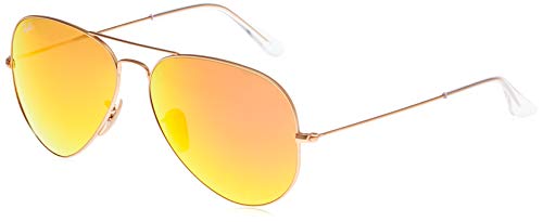 Óculos de sol RAYBAN Aviator Large Flash Dourado Bronze Miroizado Laranja Ray-Ban - Óculos de sol - inox, bronze, dourado, anti-reflectante