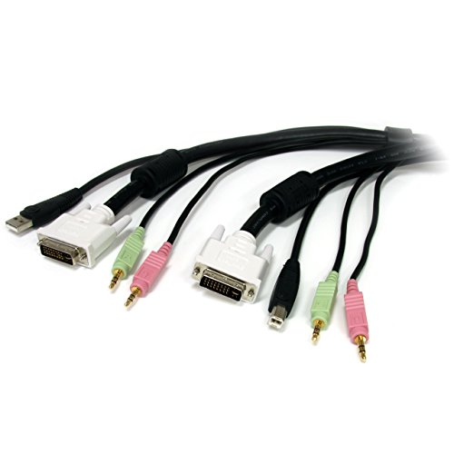 Adaptador STARTECH.COM USBDVI4N1A6 em Preto STARTECH.COM - Cabos de armazenamento e transferência de dados - usb, dvi, adaptador