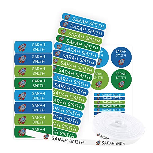 Pack 155 Etiquetas Adesivas para Roupa e Acessórios Haberdashery Online - Enfeites e acabamentos - 155 etiquetas, adesivas, vinil, resistente à água, personalizadas