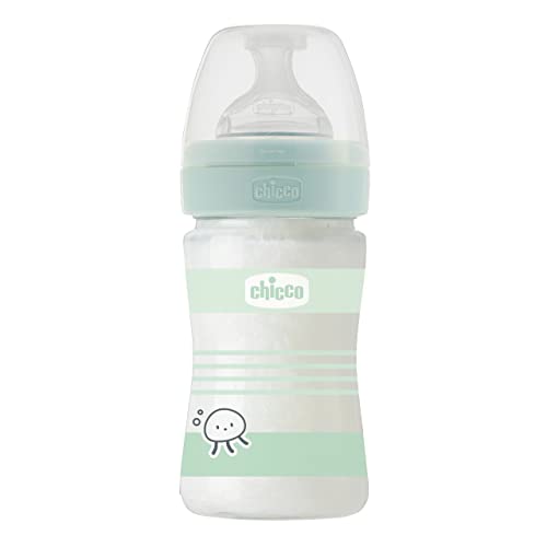 Chicco Well-being Biberão Anti-Engorgement 150 Ml Chicco - Biberões - 150 ml, anti-engorgement, physio, vidro borosilicato