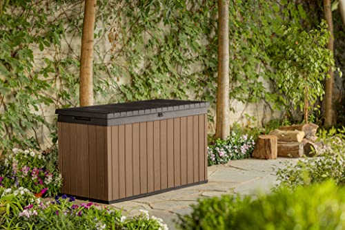 Armário de Jardim KETER Darwin (Castanho - Aço - 142.5 x 65.3 x 78.2 cm) KETER - Caixas de armazenamento externas - castanho, aço, 570 litros, resistente