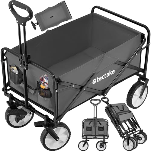 Carrinho de Jardim TECTAKE (Cinzento - Aço - 70x35.5x74 cm) TecTake - Macacos e empilhadores - cinzento, aço, 70x35.5x74 cm