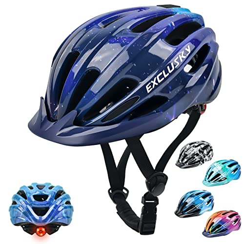 Capacete Infantil EXCLUSKY com Lâmpada e Chapéu Exclusky - Capacetes de bicicleta - lâmpada, chapeu, iluminação LED, protecção de impacto