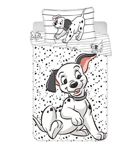 Aptex Capa de colchão bebé 101 Dálmatas 100 x 135 cm aptex - Capas de edredão - algodão, impressão, 100 x 135 cm, disney