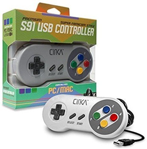 Comando Nintendo Super Nintendo Entertainment System (SNES) Colorido S91 USB Cirka - Controladores de jogo - usb, plug & play, teclado, rato