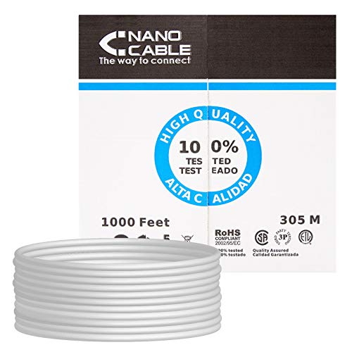 Cabo de Rede NANOCABLE (RJ45 - 305 m - Cinzento) NANOCABLE - Cabos de rede - rj45, 30,5m, cinzento