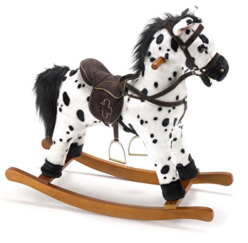 Brinquedo de baloiço para crianças BAYER 40506 Bayer Chic 2000 - Brinquedos de balanço e mola - pele macia, sons típicos, alças laterais, sem pilhas