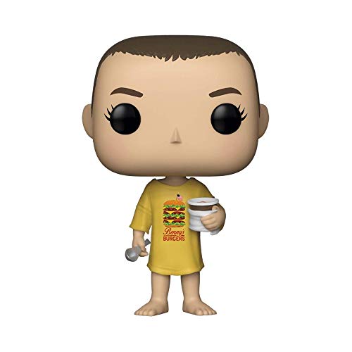 Figura FUNKO POP STRANGER THINGS Eleven In Burger T-Shirt Funko - Bonecos de ação e brinquedo - pvc, 9 cm, janela, autenticação
