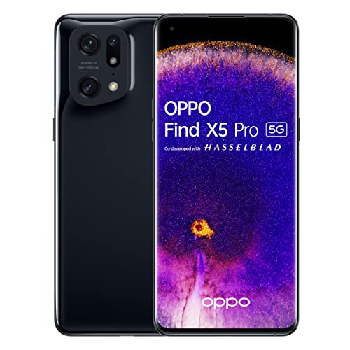 Smartphone OPPO Find X5 Pro (6.7'' - 12 GB - 256 GB - Preto) Oppo - Telemóveis - 6.7 polegadas, 12 GB RAM, 256 GB armazenamento, preto